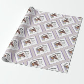 Papier Cadeau couverture de cheval ajouter une étiquette avec mo (Déroulé)