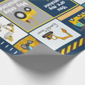 Papier Cadeau Couverture de construction, cadeaux de constructio (Coin)