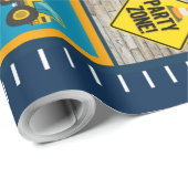 Papier Cadeau Couverture de construction, cadeaux de constructio (Coin rond)