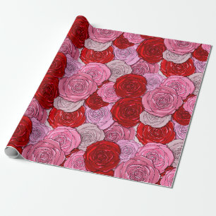 Papier Cadeau Couverture des Roses
