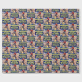 Papier Cadeau Couverture du magazine Inventions vintages (Plat)