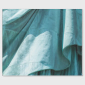 Papier Cadeau couverture en tissu turquoise (Plat)