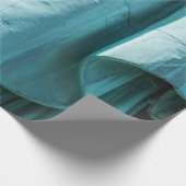 Papier Cadeau couverture en tissu turquoise (Coin)