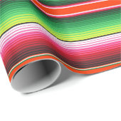 Papier Cadeau Couverture traditionnelle de Mexicain de fiesta de (Coin rond)