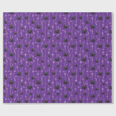 Papier Cadeau Couvre-diplômes violets et ruban (Plat)