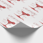 Papier Cadeau Covid Social Distances Amusant Quarantini Martini (Coin)