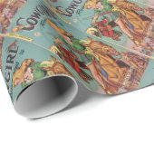 Papier Cadeau Cow-girl (Coin rond)