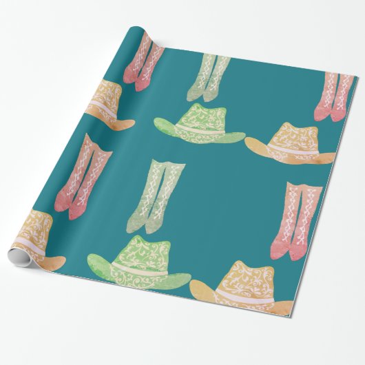 Papier Cadeau Cow-girl (Déroulé)