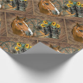 Papier Cadeau Cowboy de Western Horse Cowboy Cowboy Hat Wagon Wh (Coin)