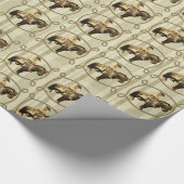Papier Cadeau Cowboy occidental de cru de papier d'emballage (Coin)