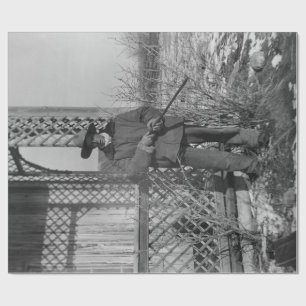 Papier Cadeau Cowboy Rancher ou le hors-la-loi canadien du Vieux