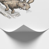 Papier Cadeau Cowboy Riding Easter Bunny Western Howdy Easter Fu (Coin)