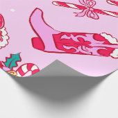 Papier Cadeau Cowgirl Christmas Cheer (Coin)