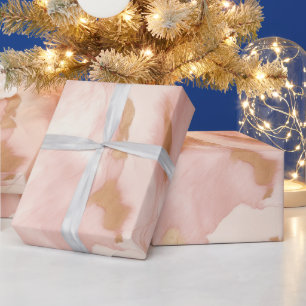 Papier Cadeau Cowgirl Crème rose Brown Or Cowhide