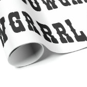 PAPIER CADEAU COWGRRRL (Coin rond)