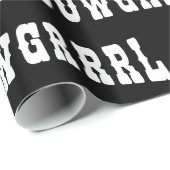 PAPIER CADEAU COWGRRRL (Coin rond)