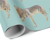 Papier Cadeau Coyote (Coin rond)