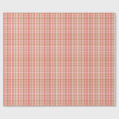 Papier Cadeau Cozy Gingham Christmas Wrapping Paper (Plat)