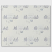 Papier Cadeau Cozy New England Christmas Home (Plat)