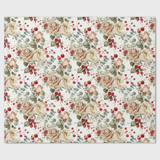 Papier Cadeau Cozy Vintage Christmas Pattern (Plat)