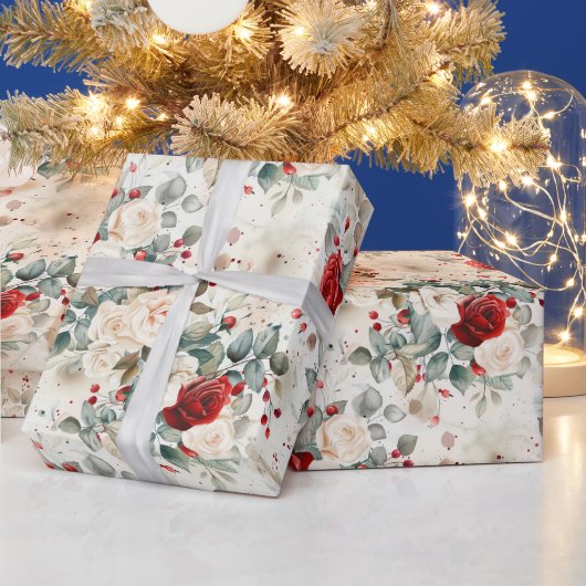 Papier Cadeau Cozy Vintage Christmas Pattern (Vacances)