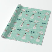 Papier Cadeau Cozy Winter Wonderland Wrapping Paper (Déroulé)