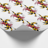Papier Cadeau Crabe de drapeau du Maryland (Coin)