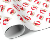 Papier Cadeau Crabe de Noël (Coin rond)