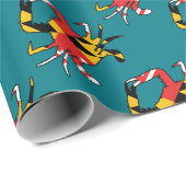Papier Cadeau Crabe du Maryland (Coin rond)