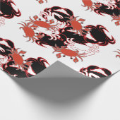 Papier Cadeau Crabe Motif de la mer de Crustacés (Coin)