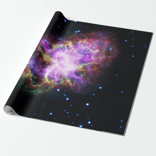 Papier Cadeau Crabe Nebula Supernova Remnant Hubble Composite (Déroulé)
