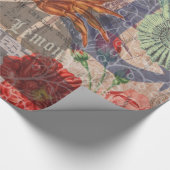 Papier Cadeau Crabe Plage Nautique Art de la mer (Coin)