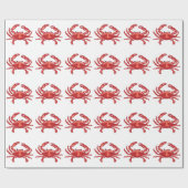 Papier Cadeau Crabe rouge (Plat)
