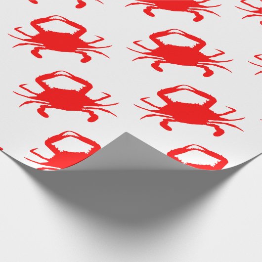 Papier Cadeau Crabe rouge (Coin)