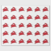 Papier Cadeau Crabe rouge (Plat)