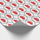 Papier Cadeau Crabe rouge - Collection de crabes de crevettes de (Coin)