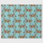 Papier Cadeau Crabes (Plat)
