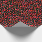 Papier Cadeau Crabes Patternx4 Black BG (Coin)