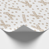 Papier Cadeau Crackers de Noël Gold Toile (Coin)