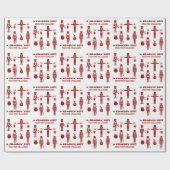 Papier Cadeau Crackin' Cadeau Red & White trendy Nutcracker (Plat)