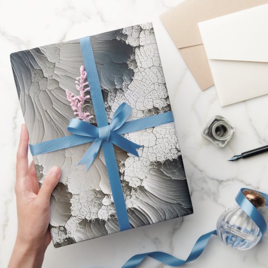 Papier Cadeau Crackle texturé Abstrait contemporain (Cadeaux)