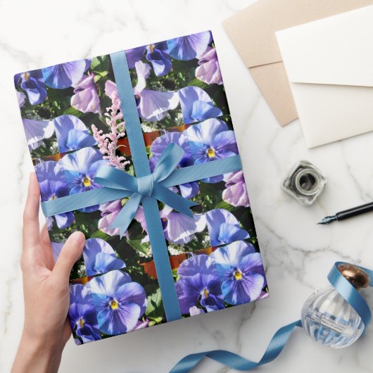 Papier Cadeau Craft de fleur de pensée violette ou (Cadeaux)