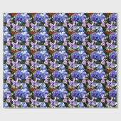 Papier Cadeau Craft de fleur de pensée violette ou (Plat)