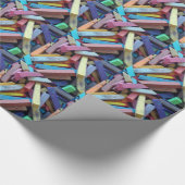 Papier Cadeau craie colorée regroupée (Coin)