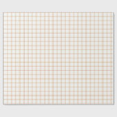 Papier Cadeau Cranberry classique et Maroon profond Plaid fin (Plat)