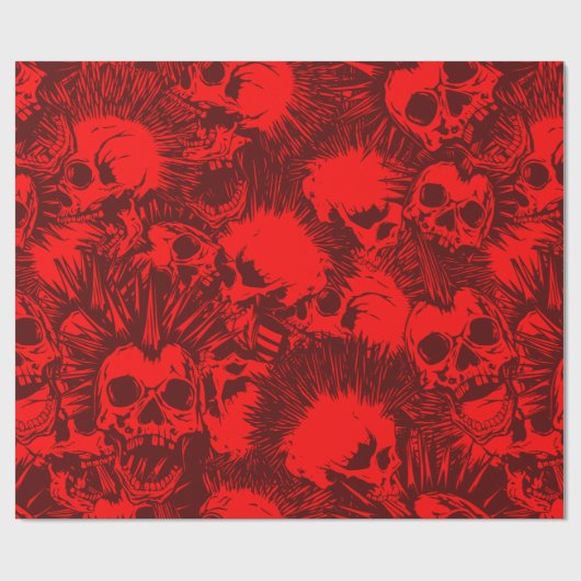 Papier Cadeau crâne (Plat)