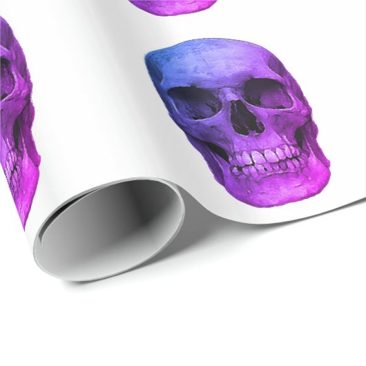 Papier Cadeau Crâne (Coin rond)