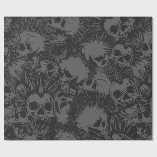 Papier Cadeau crâne (Plat)