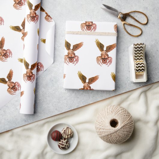 Papier Cadeau Crâne à aigle (Artisanat)