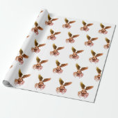 Papier Cadeau Crâne à aigle (Déroulé)